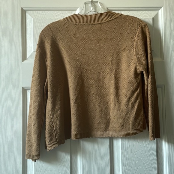 Kim Rogers Tan Cardigan 5/$18 Sale - Picture 3 of 3